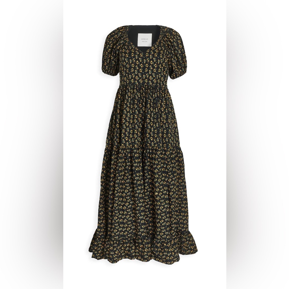 Sister Jane - Dream Pony Up Tiered Maxi Dress black floral size S